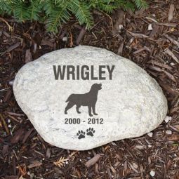 Dog Memorial Garden Stone